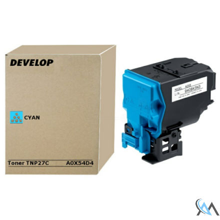 Original Develop A0X54D4/TNP-27C Toner cyan, 4.500 Seiten