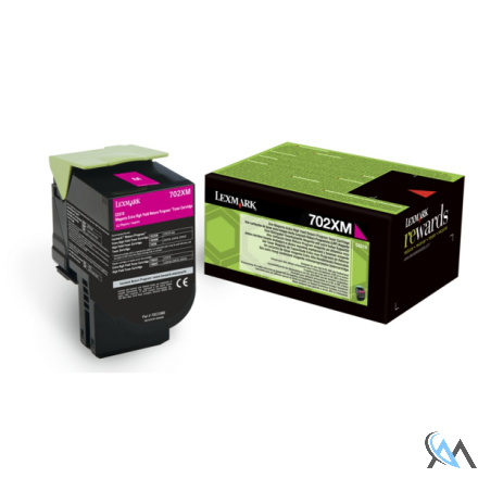 Original Lexmark 70C2XM0/702XM Toner-Kit magenta extra High-Capacity return program, 4.000 Seiten ISO/IEC 19798