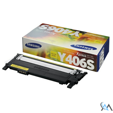 Original Samsung CLT-Y406S/ELS/Y406 Toner gelb, 1.000 Seiten ISO/IEC 19798