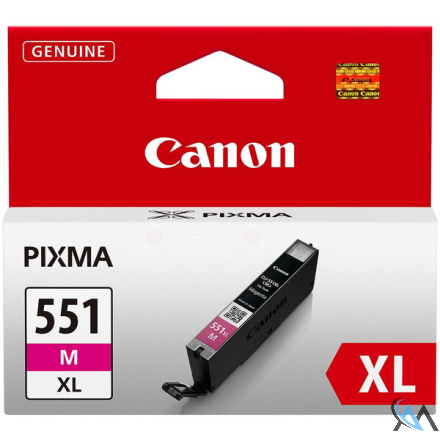 Original Canon 6445B001/CLI-551MXL Tintenpatrone magenta High-Capacity, 680 Seiten ISO/IEC 24711 313 Fotos 11ml