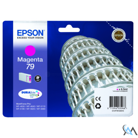 Original Epson C13T79134010/79 Tintenpatrone magenta, 800 Seiten 6,5ml