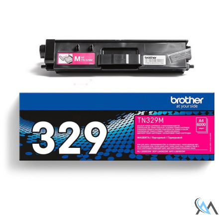 Original Brother TN-329M Toner-Kit magenta extra High-Capacity, 6.000 Seiten ISO/IEC 19798