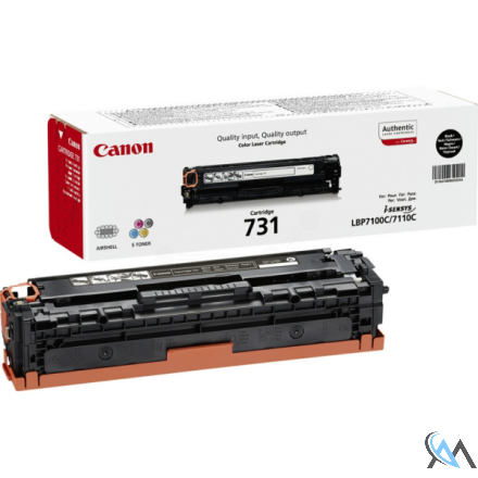 Original Canon 6272B002/731BK Tonerkartusche schwarz, 1.400 Seiten ISO/IEC 19798