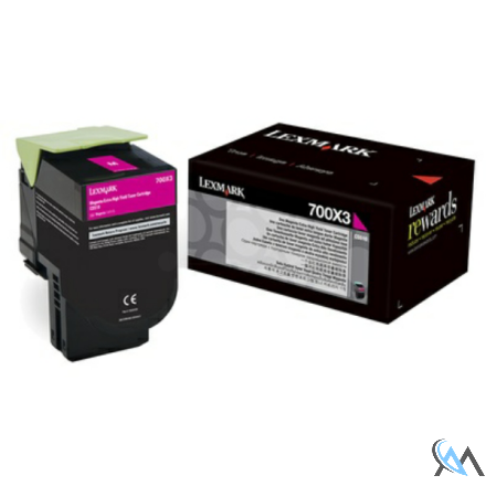 Original Lexmark 70C0X30/700X3 Toner-Kit magenta, 4.000 Seiten ISO/IEC 19798