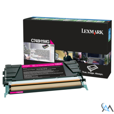 Original Lexmark C748H1MG Tonerkartusche magenta return program, 10.000 Seiten ISO/IEC 19798
