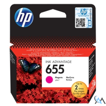 Original HP CZ111AE/655 Druckkopfpatrone magenta, 600 Seiten ISO/IEC 24711