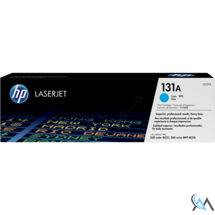 Original HP CF211A/131A Tonerkartusche cyan, 1.800 Seiten ISO/IEC 19798