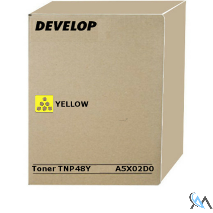 Original Develop A5X02D0/TNP-48Y Toner gelb, 10.000 Seiten