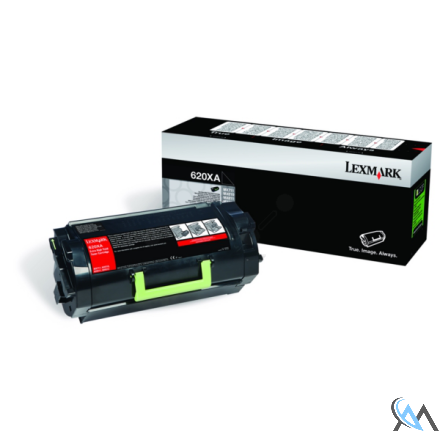 Original Lexmark 62D0XA0/620XA Toner-Kit schwarz extra High-Capacity, 45.000 Seiten ISO/IEC 19752