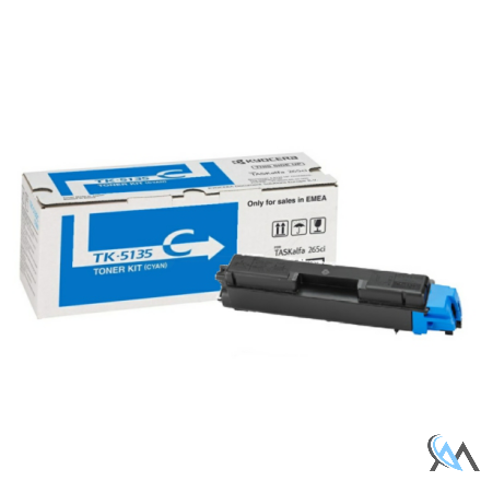 Original Kyocera 1T02PACNL0/TK-5135C Toner-Kit cyan, 5.000 Seiten/5%