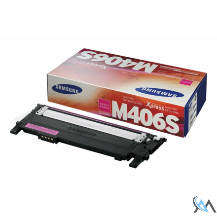Original Samsung CLT-M406S/ELS/M406 Toner magenta, 1.000 Seiten ISO/IEC 19798