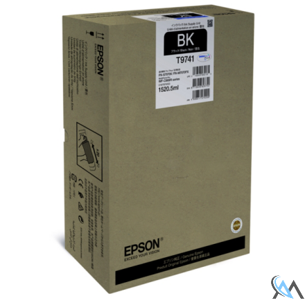 Original Epson C13T974100/T9741 Tintenpatrone schwarz, 86.000 Seiten 1520,5ml