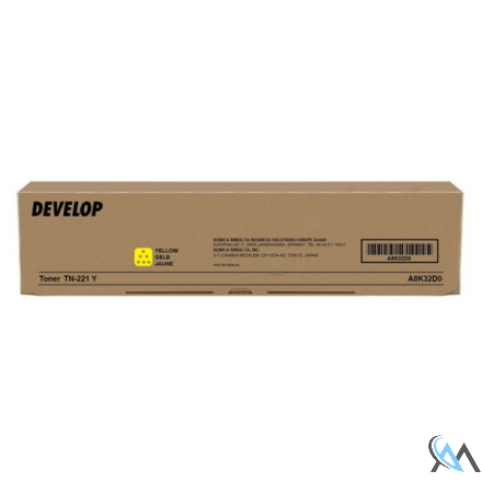 Original Develop A8K32D0/TN-221Y Toner gelb, 21.000 Seiten