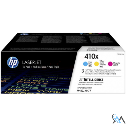 Original HP CF252XM/410X Tonerkartusche MultiPack C,M,Y, 3x5.000 Seiten ISO/IEC 19798 VE=3