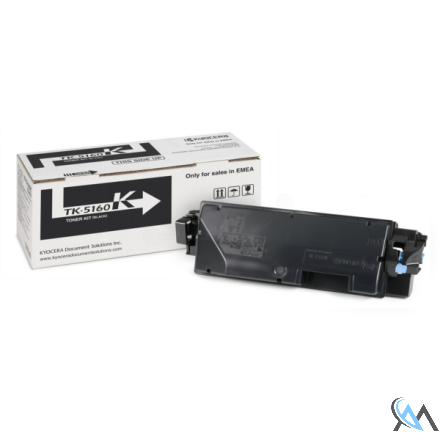 Original Kyocera 1T02NT0NL0/TK-5160K Toner-Kit schwarz, 16.000 Seiten ISO/IEC 19798