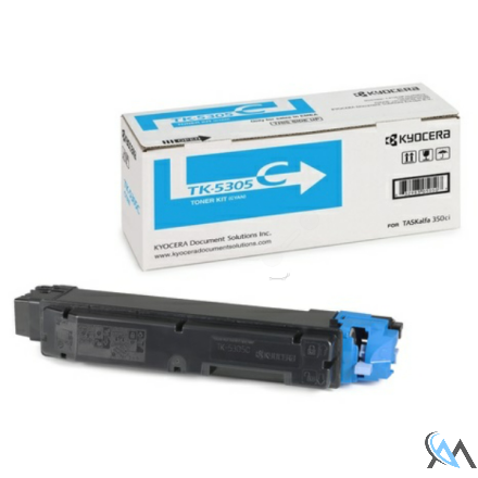 Original Kyocera 1T02VMCNL0/TK-5305C Toner-Kit cyan, 6.000 Seiten ISO/IEC 19798