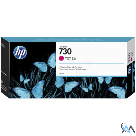 Original HP P2V69A/730 Tintenpatrone magenta 300ml