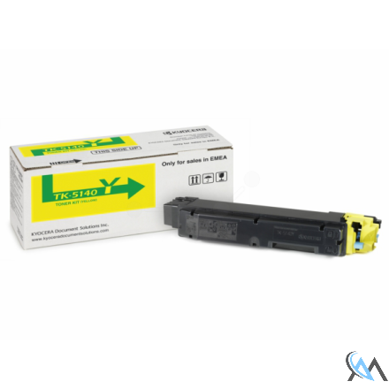 Original Kyocera 1T02NRANL0/TK-5140Y Toner-Kit gelb, 5.000 Seiten ISO/IEC 19798