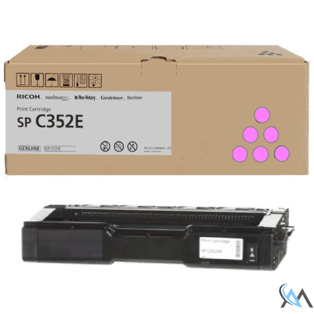 Original Ricoh 407385/TYPE SP352E Toner-Kit magenta, 6.000 Seiten ISO/IEC 19752