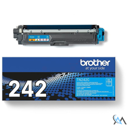 Original Brother TN-242C Toner-Kit cyan, 1.400 Seiten ISO/IEC 19798