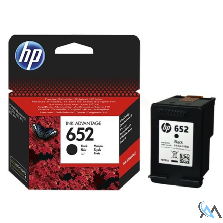 Original HP F6V25AE/652 Druckkopfpatrone schwarz, 360 Seiten