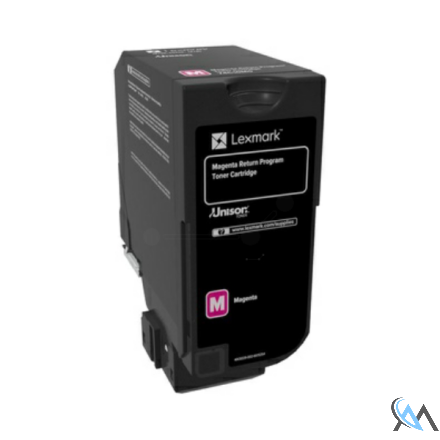 Original Lexmark 74C2SM0 Toner-Kit magenta return program, 7.000 Seiten ISO/IEC 19798