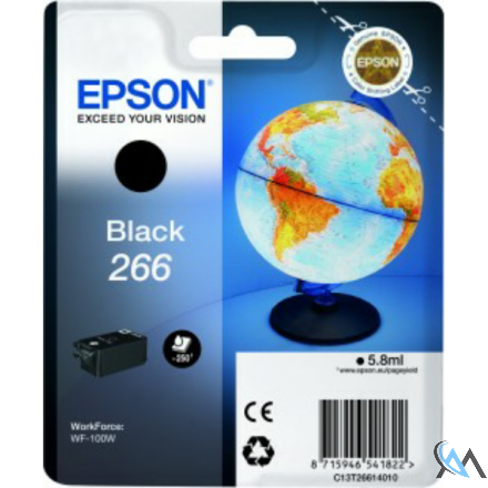 Original Epson C13T26614010/266 Tintenpatrone schwarz, 260 Seiten 5,8ml