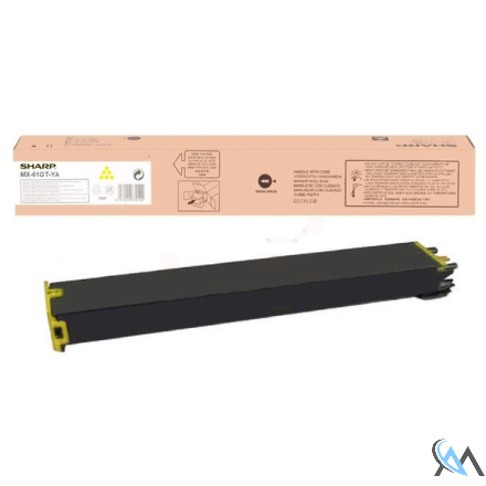 Original Sharp MX-61GTYA Toner gelb High-Capacity, 24.000 Seiten ISO/IEC 19752