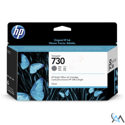 Original HP P2V66A/730 Tintenpatrone grau 130ml