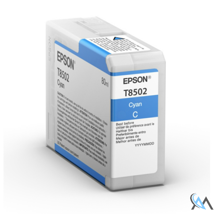 Original Epson C13T850200/T8502 Tintenpatrone cyan 80ml