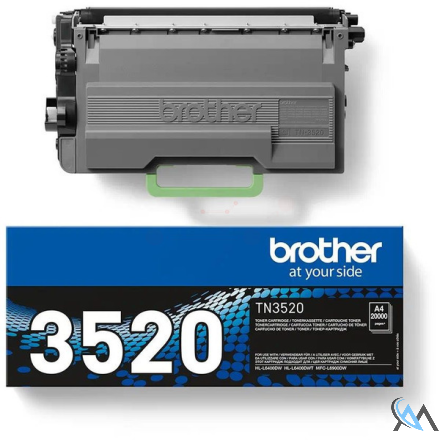 Original Brother TN-3520 Toner-Kit, 20.000 Seiten ISO/IEC 19752