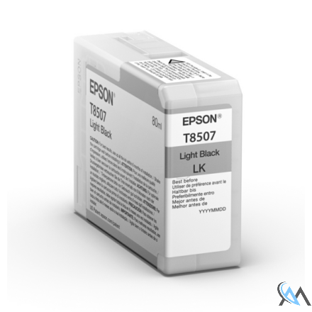 Original Epson C13T850700/T8507 Tintenpatrone schwarz hell 80ml