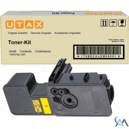 Original Utax 1T02R7AUT0/PK-5015Y Toner-Kit gelb, 3.000 Seiten ISO/IEC 19752