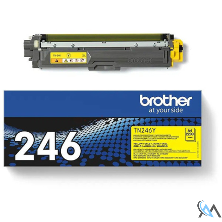 Original Brother TN-246Y Toner-Kit gelb, 2.200 Seiten ISO/IEC 19798