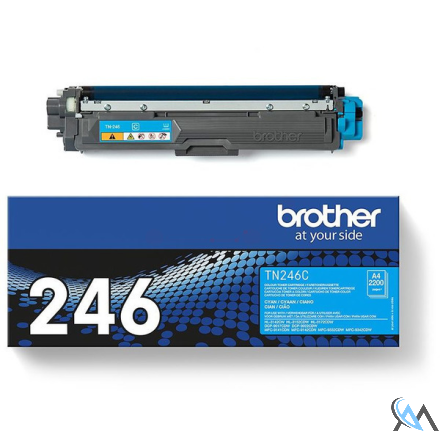 Original Brother TN-246C Toner-Kit cyan, 2.200 Seiten ISO/IEC 19798