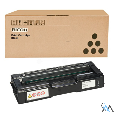 Original Ricoh 407531 Toner schwarz, 4.500 Seiten ISO/IEC 19798