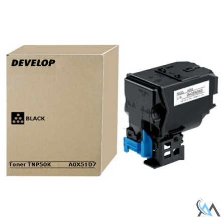 Original Develop A0X51D7/TNP-50K Toner-Kit schwarz, 5.000 Seiten