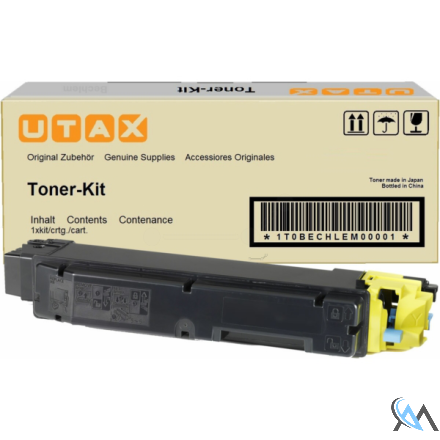 Original Utax 1T02NSAUT0/PK-5012Y Toner-Kit gelb, 10.000 Seiten ISO/IEC 19798