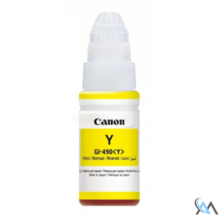 Original Canon 0666C001/GI-490Y Tintenflasche gelb, 7.000 Seiten 70ml