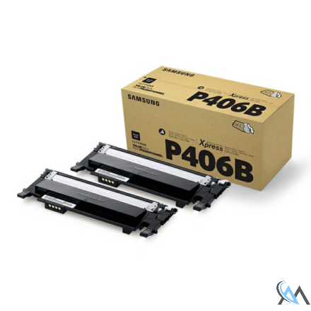 Original HP SU374A/CLT-P406B Toner schwarz Doppelpack, 2x1.500 Seiten ISO/IEC 19798 VE=2