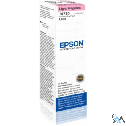 Original Epson C13T67364A/T6736 Tintenflasche magenta hell, 1.800 Seiten 70ml