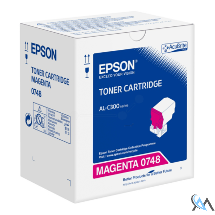 Original Epson C13S050748/0748 Toner-Kit magenta, 8.800 Seiten