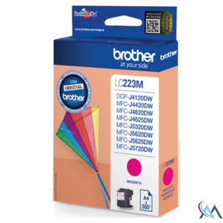 Original Brother LC-223M Tintenpatrone magenta, 550 Seiten ISO/IEC 24711 5.9ml