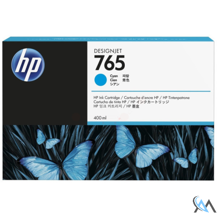 Original HP F9J52A/765 Tintenpatrone cyan 400ml