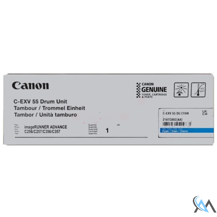 Original Canon 2187C002/C-EXV55 Drum Kit cyan, 45.000 Seiten