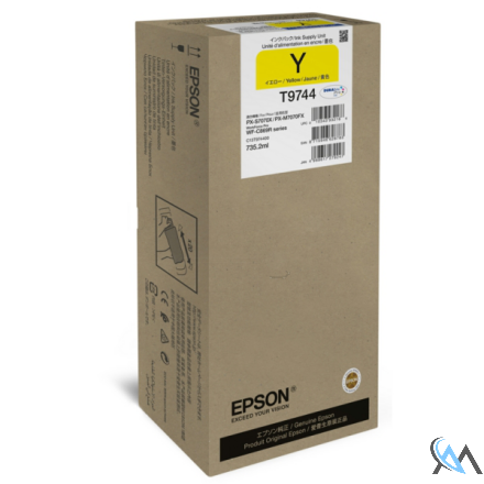 Original Epson C13T974400/T9744 Tintenpatrone gelb, 84.000 Seiten 735,2ml