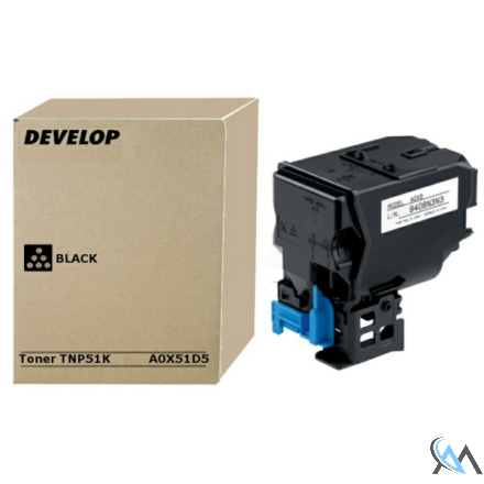 Original Develop A0X51D5/TNP-51K Toner-Kit schwarz, 5.000 Seiten