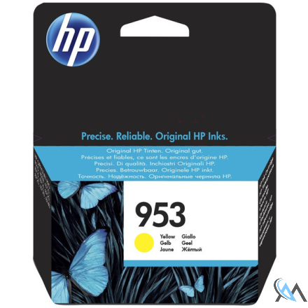 Original HP F6U14AE/953 Tintenpatrone gelb, 630 Seiten 9ml