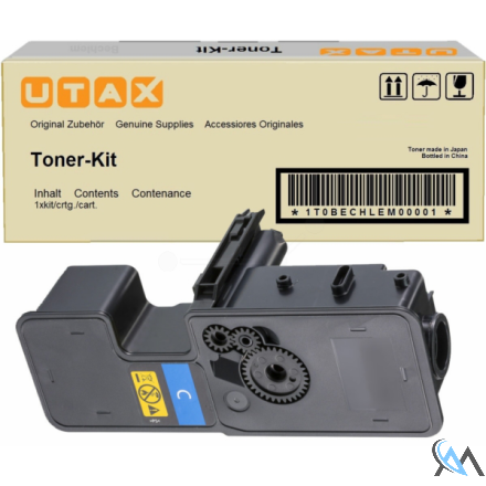 Original Utax 1T02R7CUT0/PK-5015C Toner-Kit cyan, 3.000 Seiten ISO/IEC 19752