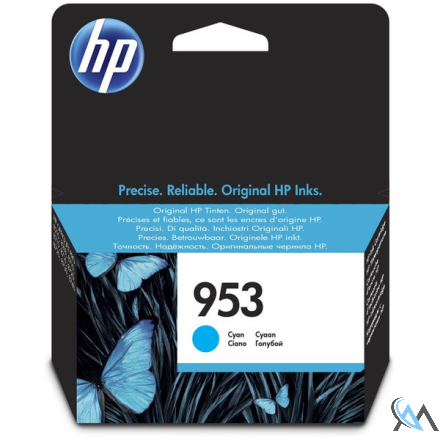 Original HP F6U12AE/953 Tintenpatrone cyan, 630 Seiten 9ml